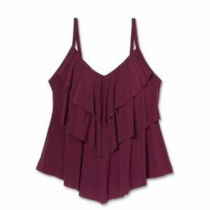 Aqua Green Tiered Tankini